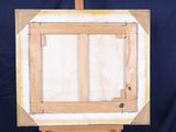 a picture of an easel with a painting on it