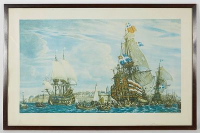 École française XIXe - "Saint Malo", gravure.