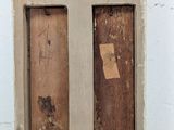 a picture of a door with a sticker on it