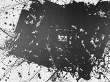 an image of a black and white photo of a square of paint