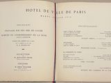 opened book of hotel de ville de paris, paris, france
