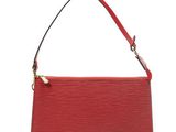 louis vuitton red epi leather wrist bag
