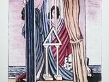 une image représentant un tableau où l'on voit une femme assise dans une cage