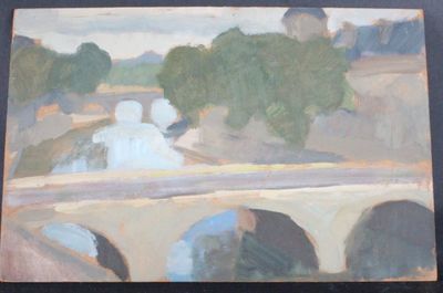 Maurice DELAVIER (1902-1986) Le pont