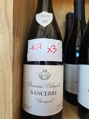 Plusieurs bouteilles de vin sont posées sur une étagère dans un magasin de vins.