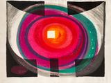 une image représentant un cercle dessiné, avec une lumière au centre