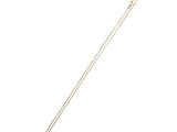 a close up of a metal stick on a white background