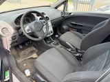 a car that has a steering wheel and a dash board in it