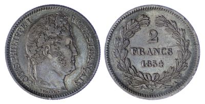une pièce d'argent représentant une femme