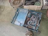 many different types of electrical equipment on the floor
