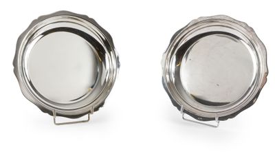 CHRISTOFLE, 2 plats de présentation