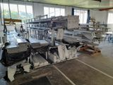 a large room with a lot of metal items in it