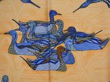 many birds that are flying in the sky together