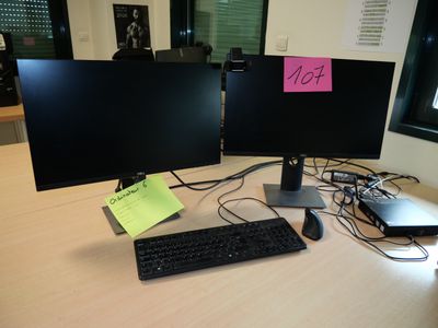 ordinateur 6 : une mini UC DELL CORE i5, 8th Gen , deux écra…