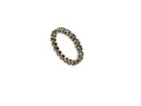 a close up of a ring on a white background