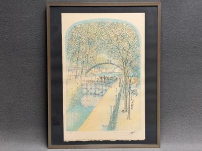 Rolf RAFFLEWSKI (1943-2019) Ecluse du Canal Saint Martin à P…