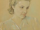 portrait of a woman with a braid in her hair