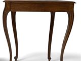 an image of a wooden table with a drawer underneath it