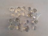 a lot of glass objects that are on the table