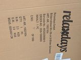 a cardboard box that has a bunch of food inside of it