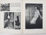 an open book with a picture of a woman in a dress and a picture of a man in a tuxedo