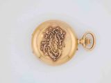 an image of a gold pocket watch with a dragon on it