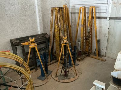 a room with a lot of tools and tools on the floor