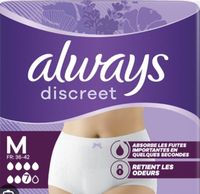Lot de 4 paquet de 9 culotte de regle always discreet