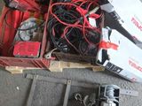 a box full of electrical equipment sitting on the floor