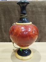 Lampe moderne effet marbre rouge. (photo 3)