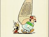 an old book with a cartoon of a man carrying a large rock
