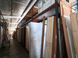 many different types of doors in this warehouse