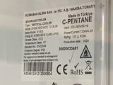 a label on the back of a refrigerator door