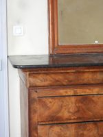 COMMODE en noyer et placage de noyer ouvrant en façade par q… (photo 2)