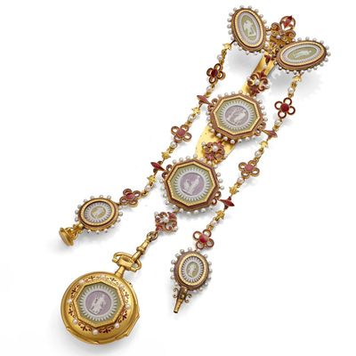 Leroy & Fils Annees 1855-1870 Rare Montre ET SA Chatelaine P…