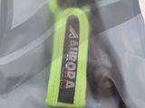 a plastic bag with a yellow and black object inside of it