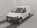 a white van that is parked in a room