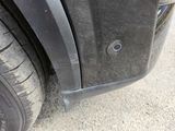 a close up of a tire on a car