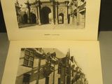 deux vieilles photos en noir et blanc d'un bâtiment surmonté d'une horloge