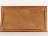an old wooden picture frame with a picture on it