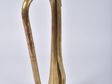 an image of a brass trumpet shaped object on a white background