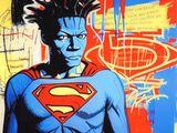 tableau représentant un homme aux dreadlocks portant un t-shirt à l'effigie de Superman