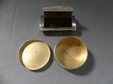 two bowls sitting next to each other on a table