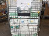 a cart with a lot of boxes on it in a warehouse