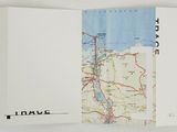 a map on the inside of a white box