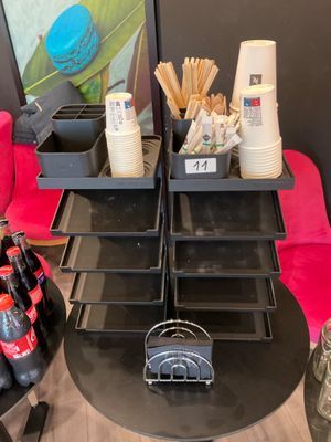 a table that has a lot of different items on it