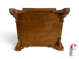 a wooden box with a handle on a white background