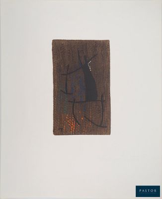 an image of a painting of a cat on a piece of cloth