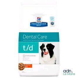 Hill's Prescription Diet T/D - Croquettes pour chiens de grande race, soins dentaires
