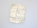 a piece of paper with writing on it on the wall
